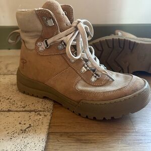 Tan and Cream EREM Hiking Boots